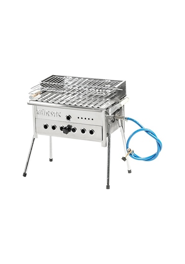 Gürsaç Pervazlı Tüplü Mangal Gri