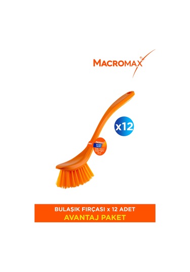 12'li Rengarenk Bulaşık Fırçası