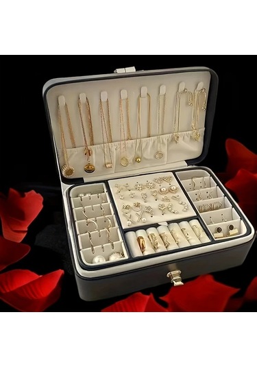 Willowhaven Lotus Renkli 1 Adet Pu Mücevher Kutusu Kadın Yüzük Küpe Kolye Saklama