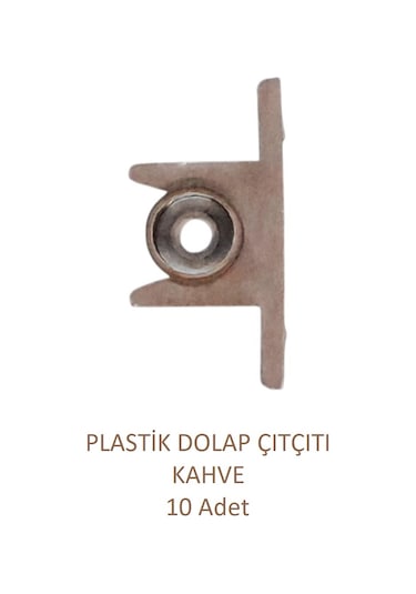 Plastik Pvc Sineklik Kapı Çıtçıtı Kahve 10 Adet Kahve