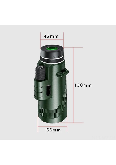Wezone 40x60 Yeşil Dürbün - Gece Görüşlü, Telefon Bağlantılı, Tripodlu Profesyonel Teleskop