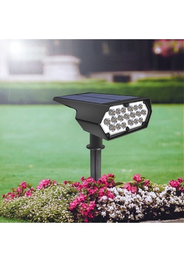 Besthome1 Güneş Enerjili Bahçe Işığı - Beyaz 19 Led - Ip65 Koruma - 8-10 Hrs Çalışma - Tekli Paket