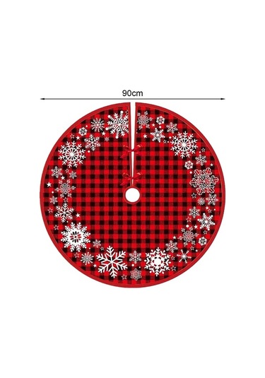 Fortunelane Kırmızı Klasik 90 Cm Kumaş Ağacı Etkisi, Kolay Kurulum İle Noel Dekorasyonu İçin İyelişmiş Model