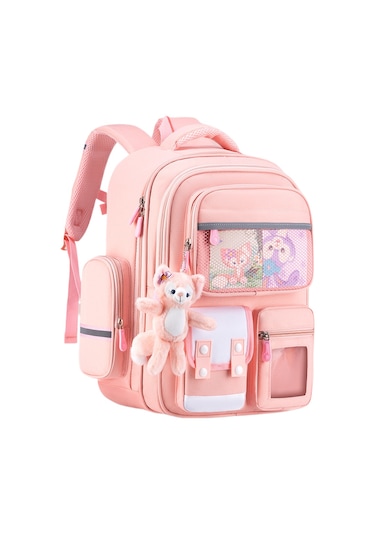 2025 Yeni Çocuk Okul Çantası Pembe Trompet