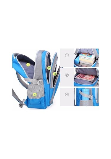 Siyah Çocuk Okul Çantaları Gençler Erkek Kız Oxford Su Geçirmez Okul Çantası İçin Güvenlik Yansıtıcı Sırt Çantası S