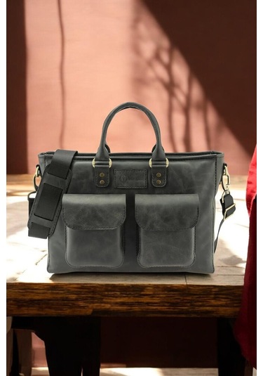 Evrak / Laptop Çantası - Antrasit-128963 Siyah