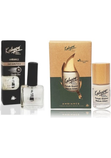 Kalyon Bitkisel Tırnak Onarıcı Bakım Cilası 11 ML + Kalyon Oje Kurutucu