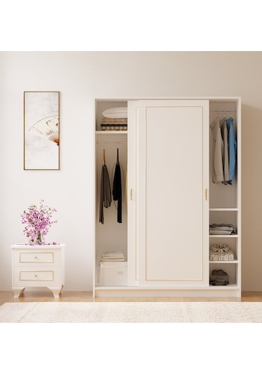 Rabi Mobilya Gold Country Sürgülü Gardırop