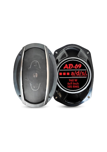 Oto Hoparlör Oval 6x9 940w Tweeterli 2 Adet Ads Ad-69 Fiyatları ve