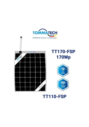 Tommatech 170 Watt Esnek Güneş Paneli Flexible