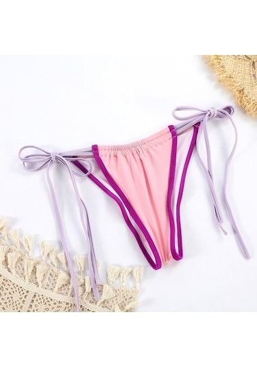 2 Adet/set Kadın Mayo Seti Halter Balenli Dolgusuz Sütyen Büzgülü Yüksek Bel Bikini Altı Seti Yama İşi Renkli Plaj Giyim Yeşil