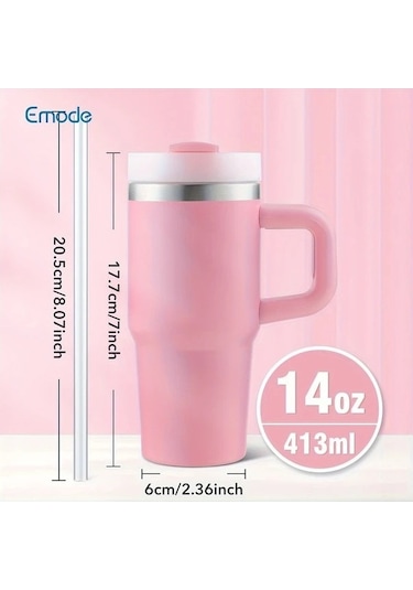 Trendooze Sunshine022 Siyah Termos Mug 414ml Sızdırmaz Bpa Free Çift Katmanlı Matara Kahve Filtresi Siyah