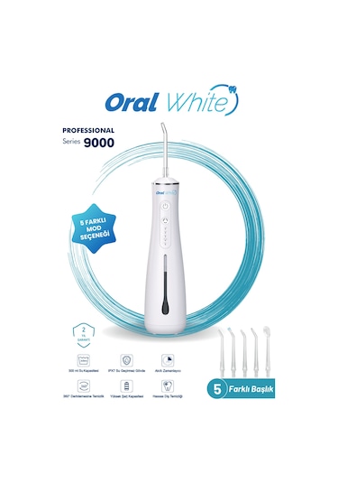Oral White Professional Series 9000 Şarjlı Ağız Duşu