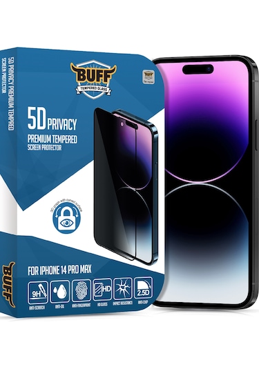 Buff iPhone 14 Pro Max Privacy Ekran Koruyucu