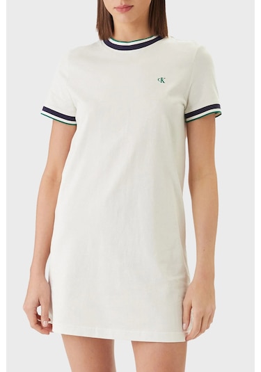 Calvin Klein Bayan Elbise Lv047f248g Yas Beyaz