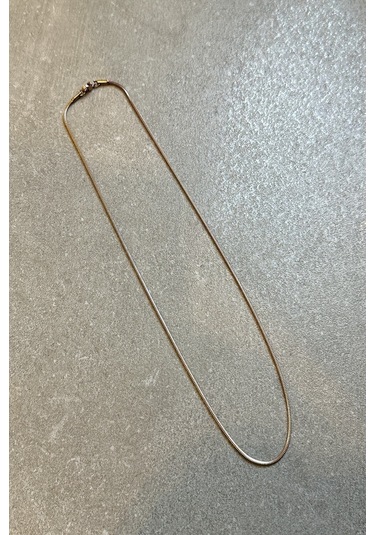 Kyoto Dizayn Snake Model Rose Gold Renk Şık Tasarım 316l Çelik 50cm Kolye Rose Gold