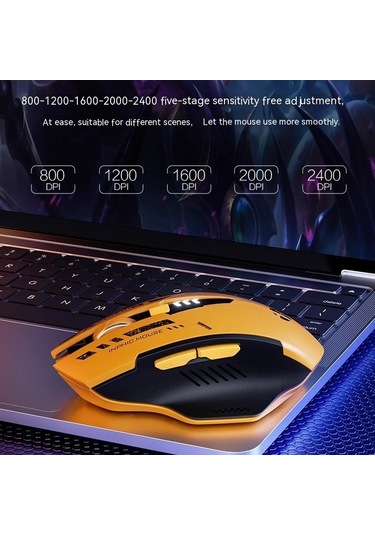 Inphic A9 2.4G Kablosuz Bluetooth 5.0 Optik Mouse