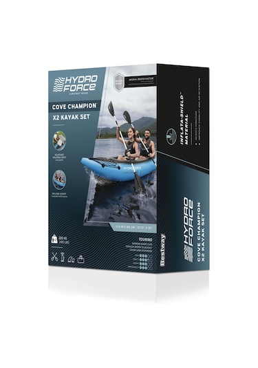 Hydro-force 65131 Cove Champion X2 İki Kişilik Kano Seti 3.31m X 88cm