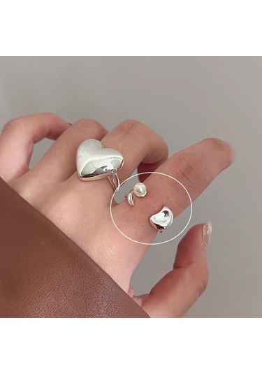 Kadınlar İçin Özel Olarak Tasarlanmış Benzersiz Düz Bantlı Yüzük No.47 Çok Renkli