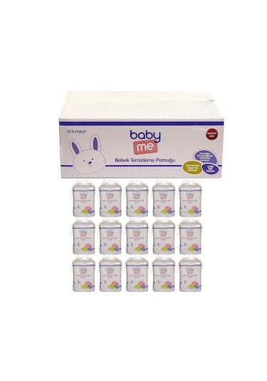 Baby Me Bebek Temizleme Pamuğu 15 x 60 Adet