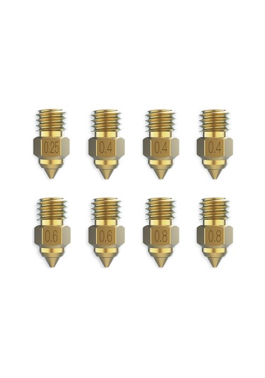 Ximistore9 Creality Yüksek Sıcaklık Dayanımlı Pirinç Nozul Seti - Pla/abs/petg/tpe/tpu Uyumlu, Cr-10 Ve Ender Serileri İçin