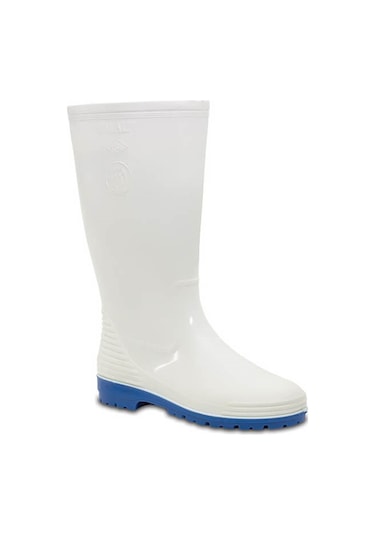 Pvc Garson Çizme Beyaz Kısa 27 Cm- Palalı