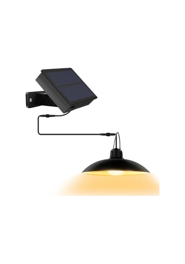 Xindoker Güneş Enerjili Retro Sarkıt Lambası - Bahçe, Koridor İçin 16 Led Işık, 2 Mod, Ip65 Su Geçirmez, Sıcak Işık Siyah