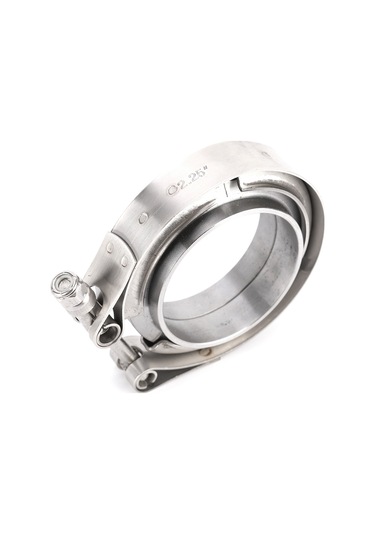 Lemestar Turbo Egzos Sistemi İçin 2.25 İnç V-bant Klem + 2 Flanş Seti - 304 Paslanmaz Çelik, Dayanıklı Ve Anti-koroziv