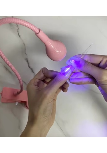 Uv Led Tırnak Kurutucu Ultraviyole Esnek Klipsli Masa Lambası Pmb