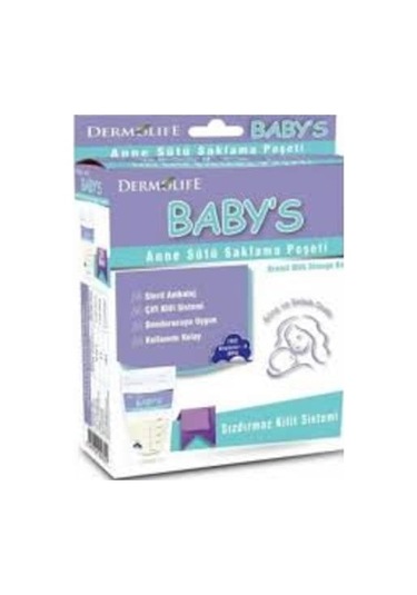 Dermolife Baby's Süt Saklama Poşeti 20 Adet