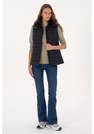 U.s. Polo Assn. Kadın Lacivert Yelek Dokuma 50307992-vr033 Lacivert