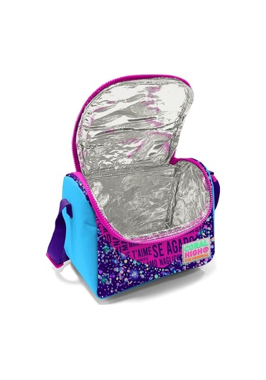 Coral High Kids Pembe Mor Kalp Desenli Thermo Beslenme Çantası 11740