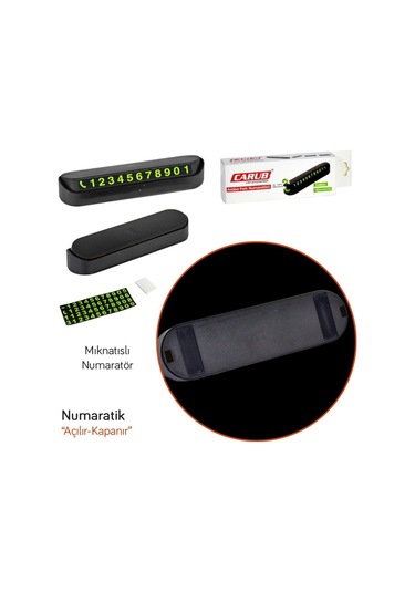 10 Adet Numaratik Numaratör Açılır-kapanır Fosforlu