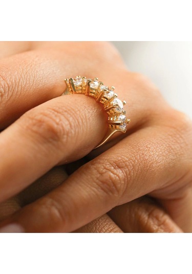 Çgk Çiğdem Gürel Kuyumculuk Sevgililer Günü Beştaş Altın Yüzük Gold