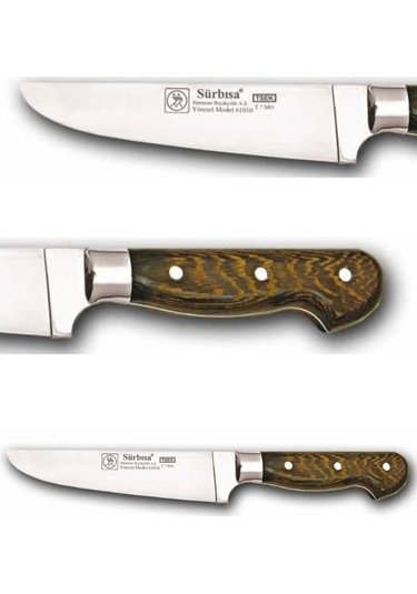 Sürbisa Ahşap Saplı Yöresel Kasap Bıçağı 61010-ym 16.0 Cm Çok Renkli