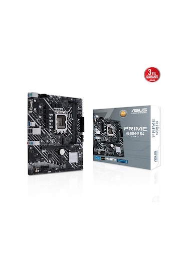 Asus Prıme H610m-e D4-csm Ddr4 3200mhz Dp Hdmı M.2 Matx 1700p