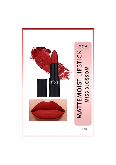 Note Cosmetique Mattemoist Lipstick Mat Bitişli Ruj 306 Miss Blossom - Kırmızı