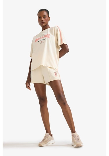 DeFactoFit NBA Miami Heat Standart Fit Kısa Paça Şort E3834AX25SMBG700