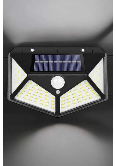 Güneş Enerjili Bahçe Aydınlatma Lambası Solar 100 Led Lamba Diğer