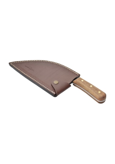 Campout Sırp Şef Bıçağı Kahverengi - Gümüş