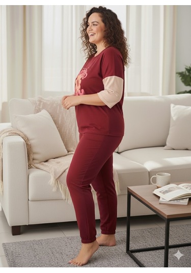 Kadın Bordo Eşofman Takımı Bordo