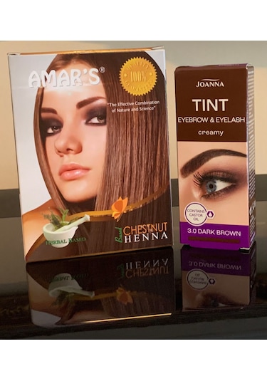 Amars Kına Saç Boyası + Joanna Kaş Kirpik Boyası