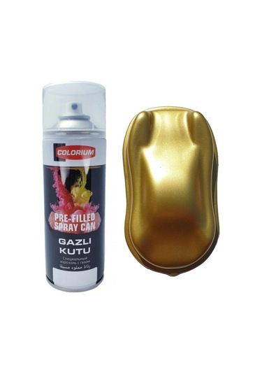 Colorium Plasti Bul Sökülebilir Kauçuk Gold Altın Sprey Dip Boya Altın Rengi