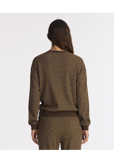 Yargıcı Regular Bisiklet Yaka Uzun Kol Sweatshirt 25kksw9019l 003 Kahverengi