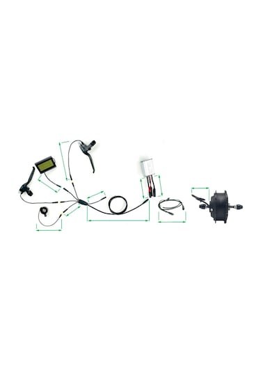 26Jant 48V 1000Watt Elektrikli Bisiklet Dönüşüm Seti
