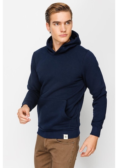 Igs İgs Standart Kapüşonlu Erkek Sweatshirt Lacivert