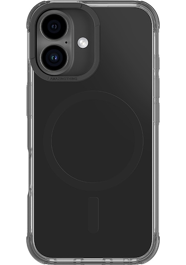 İphone 16 Plus Uyumlu Kılıf Magsafe Şarj Özellikli Amazingthing Omni Serisi Kapak Siyah