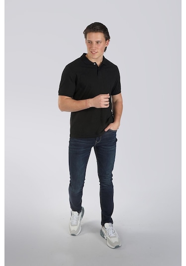 Lee Cooper Twıns 1 Erkek Pike Polo Yaka T-Shırt Siyah-17956-Siyah