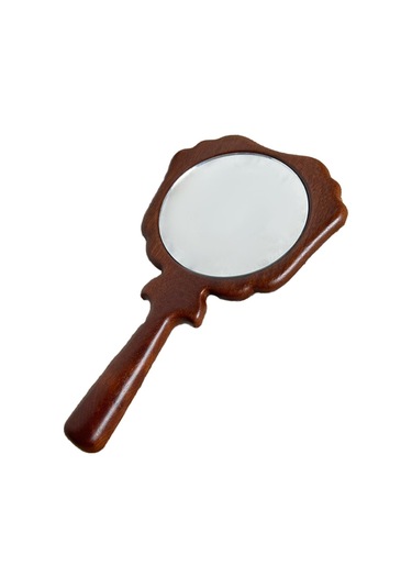 Suntek El Düzenlenen Ayna Vintage El Aynası Saplı, Ahşap