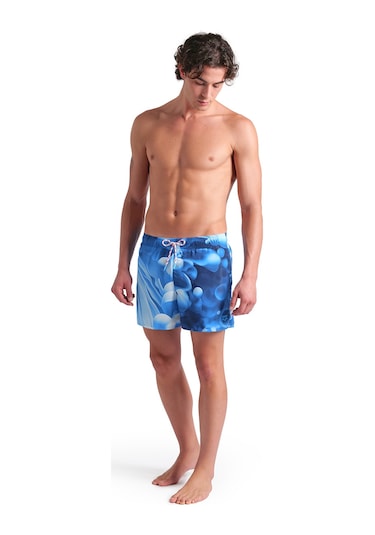 Arena Water Prints Beach Erkek Mavi Deniz Şortu 007159720 Mavi